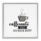 Stupell Industries Caffeinate Then Kick Butt Framed Giclee, design by Seven Trees Design